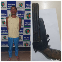 Homem foi detido com arma de fogo durante abordagem no São Benedito