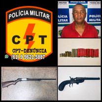 CPT prende homem com duas armas de fogo na Formosinha