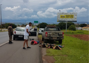 Policial Militar de Goiás prende durante sua folga, assaltantes na BR-020