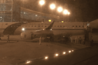 Brasileiros repatriados chegando em Anápolis / Foto: Reprodução