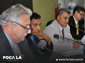 Da esquerda para direita: vereadores, Eduardinho de Paiva, Miro Bike, Mundim e Professor Rafael. Foto: Elias Lopes