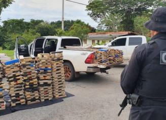 Polícia apreende 1,3 tonelada de maconha em Quirinópolis (Foto: PM/ Divulgação)