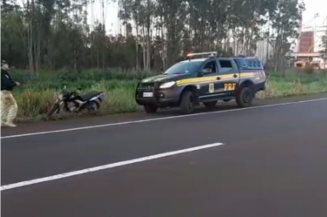 Pedreiro é atacado por abelhas em Acreúna (Foto: PRF/ Reprodução)