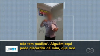 Médico pede demissão no meio de plantão em UPA de Goiás e diz em vídeo não ter condições de trabalho — Foto: TV Anhanguera/Reprodução