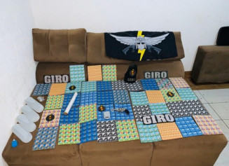 Polícia apreende R$ 600 mil em LSD em Goiânia (Foto: PM/ Divulgação)