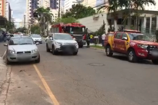 Mulher morre após pular do 32º andar com criança de sete meses, em Goiânia (Foto: Leitor/Mais Goiás)
