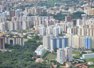 Vista aérea de Caldas Novas (Foto: Wikipedia / Divulgação)