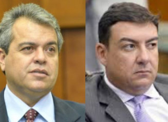 Secretário de Governo, Ernesto Roller, e o ex-deputado José Vitti