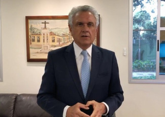 Governador Ronaldo Caiado fez apelo para que à população mantenha isolamento social. Foto: Reprodução.