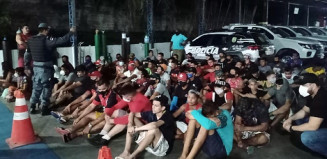 Mesmo com colapso na Saúde do Estado, 63 pessoas são presas assistindo jogo em bares em Manaus (Foto: Reprodução / Polícia Civil do Amazonas)