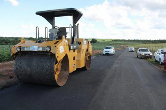 Rodovia GO-338, que passa por obras de restauração (Foto: Governo do Estado)