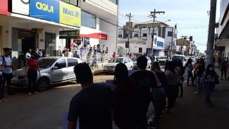 Rua Visconde de Porto Seguro, no primeiro dia de lockdown em Formosa em agosto de 2020. Foto: reprodução