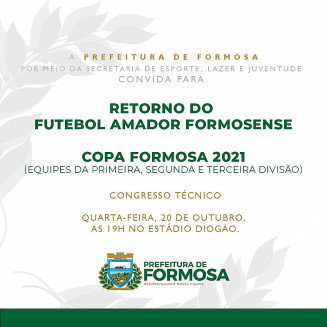 Foto: Reprodução Prefeitura de Formosa